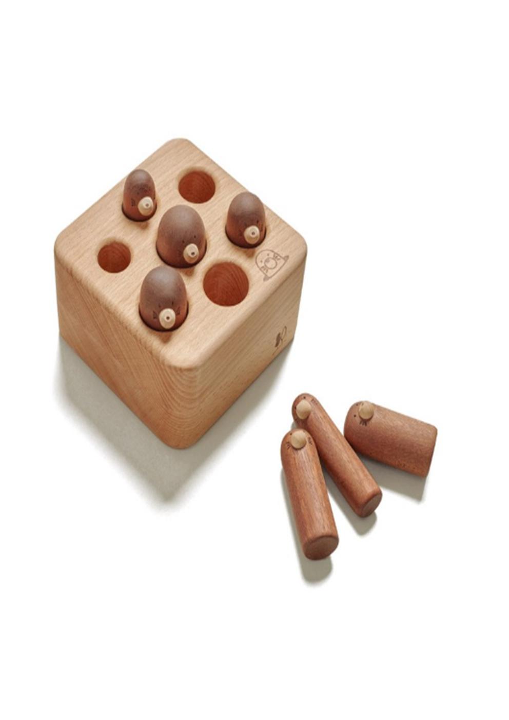 두더지 가족찾기 원목블럭(원목)