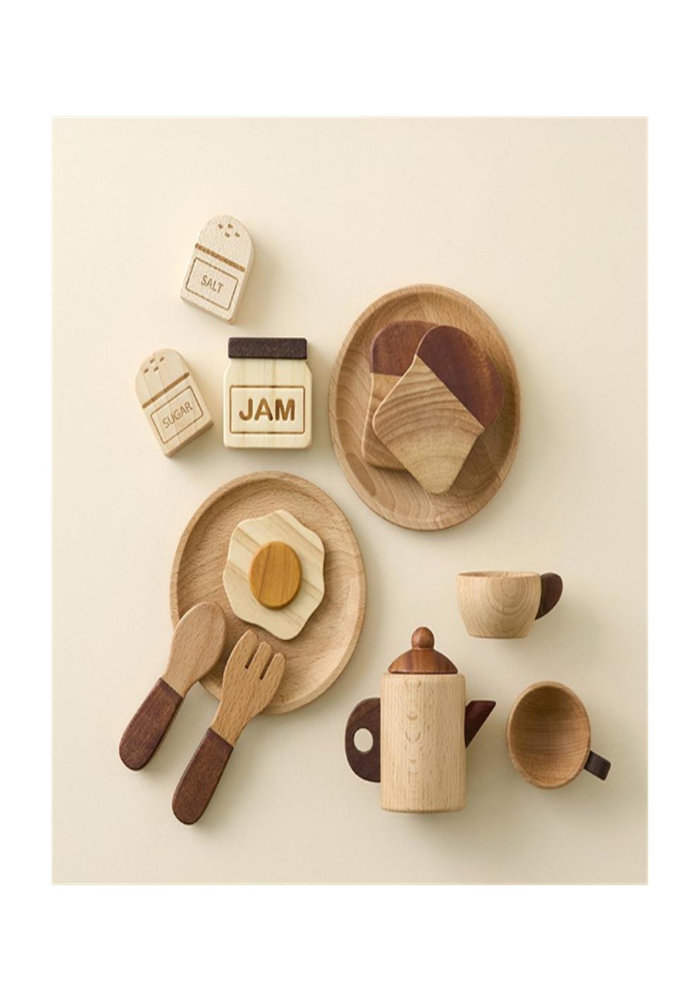 주방놀이 브런치 세트(원목)