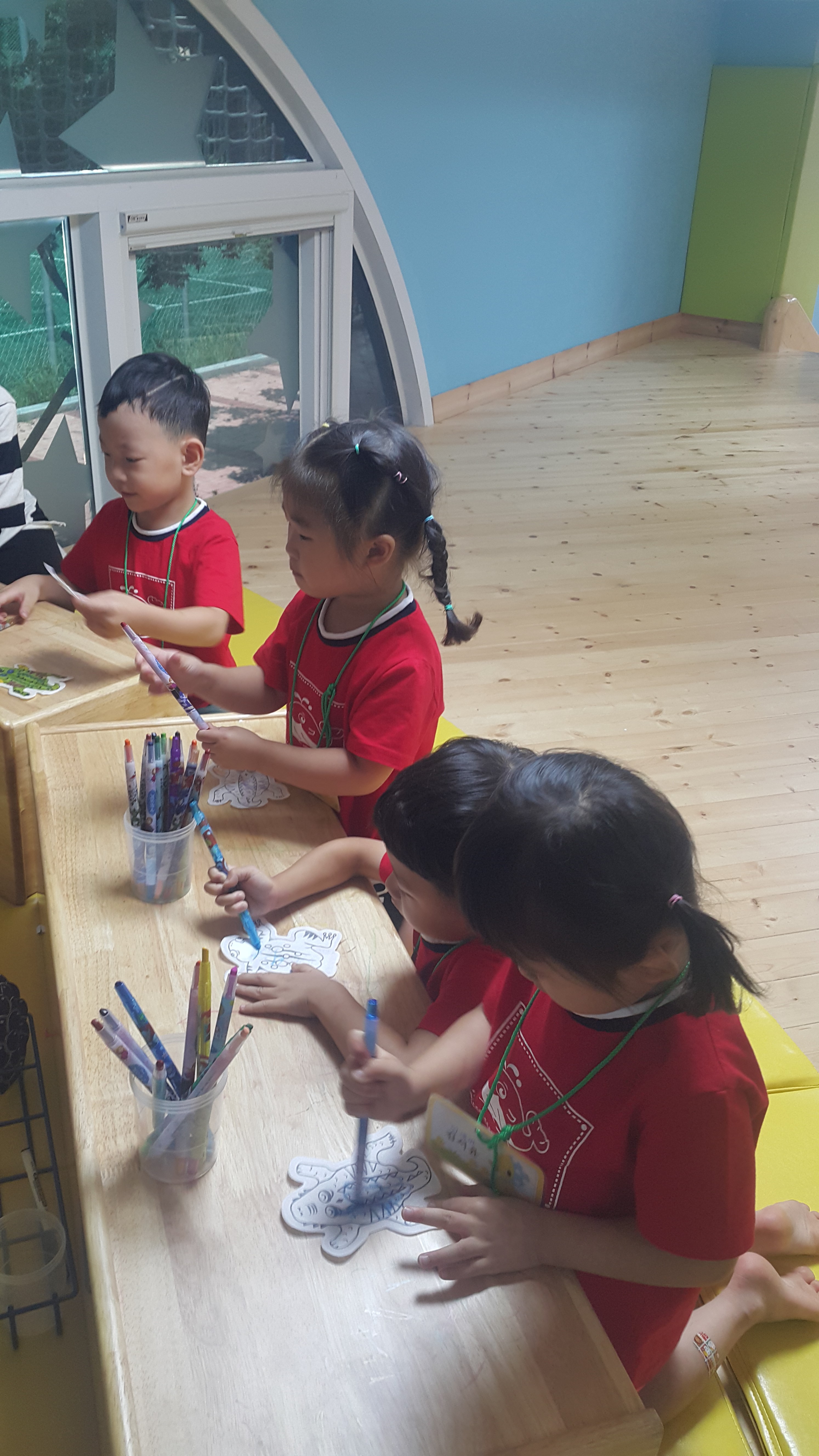 희망찬,행원,영등파랑어린이집 - 다락방 프로그램(과일그리기 풍선)