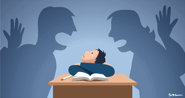 부부싸움은 아이를 고집불통으로 만든다