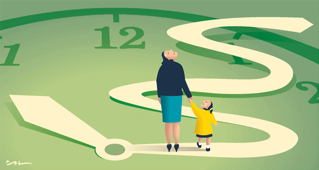 등원 시간에 꾸물거리는 아이