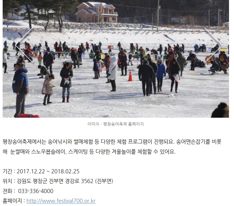 평창 송어 축제